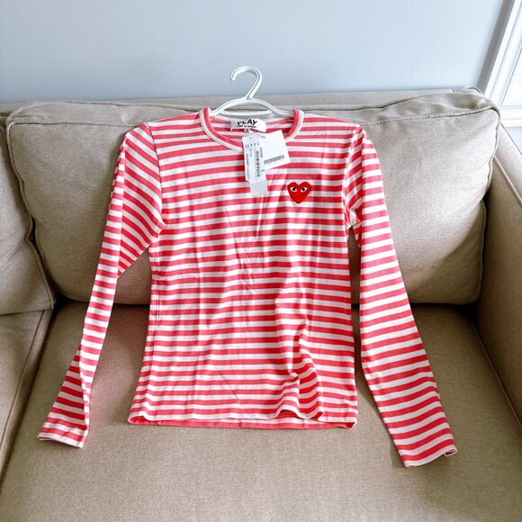 BRAND NEW CDG PLAY LONG SLEEVE SHIRT SIZE S - Picture 5 of 6